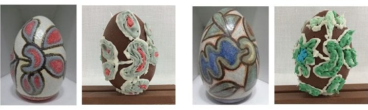 Releitura de Ovos de Brennand em chocolate de Elisabete Ribeiro